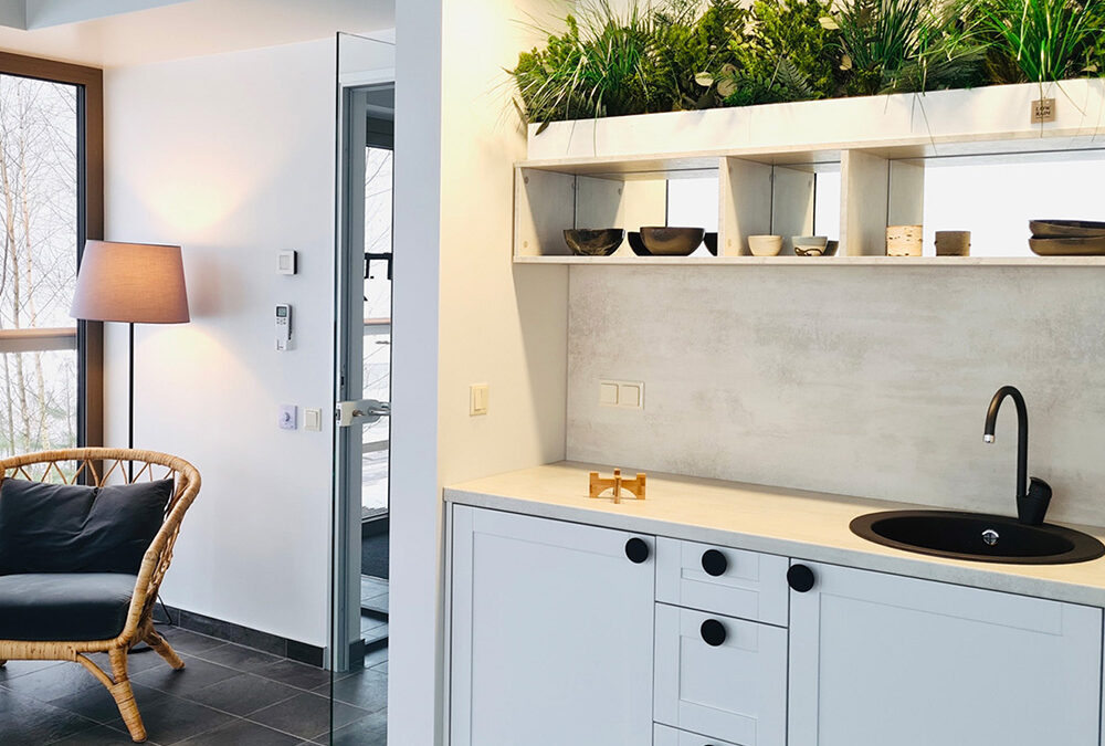 Interior landscaping mobile installation in SPA zone